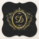 Zoek naar zwarte goud onderzetters Vintage