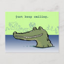 Recherche de le crocodile cartes postales Vert