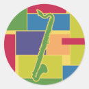 Zoek naar klarinetten stickers Kleurrijk