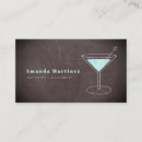 Recherche de bartender cartes visite Moderne