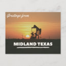 Recherche de puits pétrole cartes postales Midland texas
