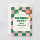 Recherche de rétro anniversaire invitations Rose