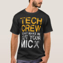 Recherche de régisseur tshirts Équipe de scène