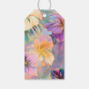 Recherche de tropical feuillage étiquettes cadeau Floral