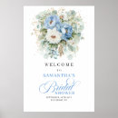 Recherche de floral bleu et vert posters Bride