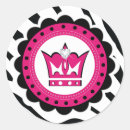 Recherche de coeur et rayure autocollants Rose