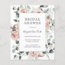 Zoek naar elegant floral bridal shower invitations Groen