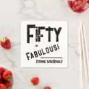 Recherche de 50 ans serviettes Typographie minimale simple