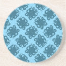 Recherche de poulpe dessous de verres Bleu