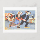 Recherche de hiver vintage cartes postales Scandinave