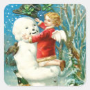 Recherche de oiseau heureux autocollants Noël