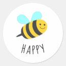 Zoek naar leuke bijen stickers Gelukkig