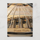 Recherche de guitare basse cartes postales Cordes