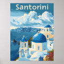 Zoek naar mediterraan eiland posters Santorini