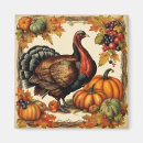 Recherche de dinde de thanksgiving magnets Feuilles d'automne