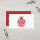 Recherche de coccinelles cartes visite Customer