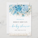 Recherche de bébé bienvenu maternité invitations Bleu
