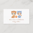 Recherche de babysitters cartes visite Soins des enfants