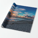 Recherche de coucher du soleil de plage papier cadeau Crépuscule