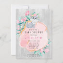Recherche de wood baby shower invitations Rose