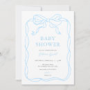 Recherche de bow baby shower invitations Tiré à main
