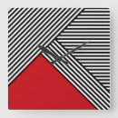 Zoek naar rode streep klokken Abstract