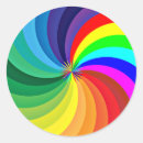 Recherche de couleurs psychédéliques autocollants Géométrique