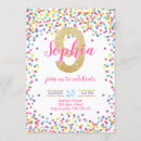 Recherche de confettis colorés invitations Parties scintillant or
