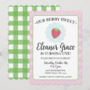 Recherche de fraise douce invitations D'anniversaire de fraise