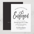 Recherche de fiancé invitations Noir et blanc
