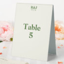 Recherche de nombre de table verte Simple