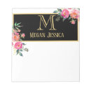 Recherche de décoré blocsnotes Décoré d'un monogramme