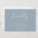 Recherche de wedding save the dates Bleu poussiéreux