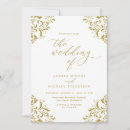 Recherche de elegant gold mariage invitations Classique