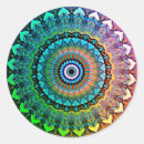 Recherche de mandala arc en ciel autocollants Hippie