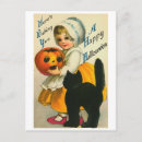 Recherche de fille chat cartes postales Vintage
