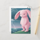 Recherche de lapin rose cartes postales Unique