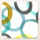 Zoek naar gele onderzetters Abstract