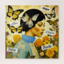 Recherche de papillon vintage puzzles Fleurs