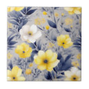 Recherche de jaune et gris carreaux Fleurs