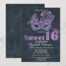 Recherche de partie pourpre de mascarade invitations Violet