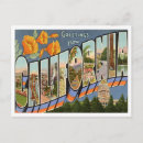 Recherche de salutations de la californie cartes postales Cru
