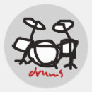 Zoek naar trommels stickers Instrumenten