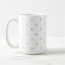 Recherche de triangle multicolore tasses Pastel