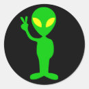 Recherche de alien de paix autocollants Espace