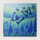 Recherche de bleu puzzles Illustration