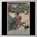 Recherche de montagne japonaise posters Vintage