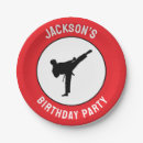 Recherche de arts martiaux assiettes en papier Taekwondo