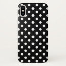 Recherche de point de polka iphone coques Noir et blanc