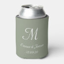 Recherche de mariage canettes rafraîchisseurs Monogramme
